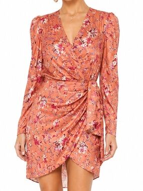 Isabel Marent. Long Sleeve Silk Baikal Mini Dress.